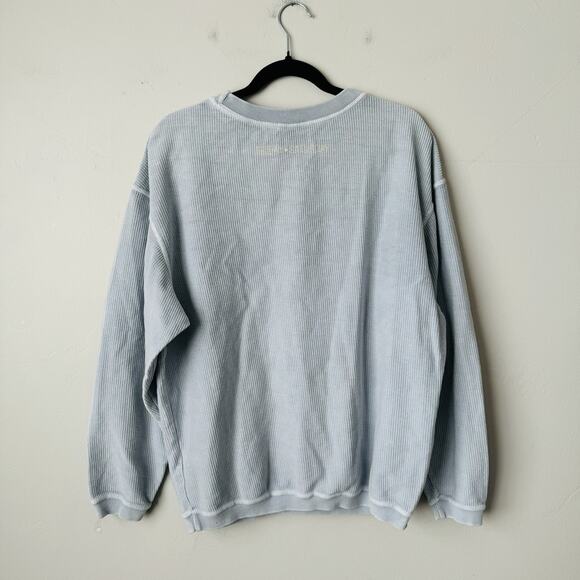CHICA-D Light Gray, Multi Crew Neck Ribbed Sweatshirt; Size Small - Picture 6 of 9